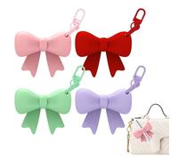 Cute Lip Balm Holders - Rubber Loop, Fashionable Keychain Pendant, Lightweight Toiletry Clip, Decorative Wristlet Attachment | Thoughtful Personal Care Gift, Great for Teacher Women Girls Kids