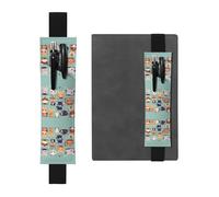 Cute little animals - Soporte ajustable de piel para bolígrafos, cuadernos, calendarios, tableta, banda elástica, marcapáginas y soporte para lápices