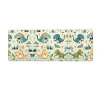 Cute Little Baby Dinosaur - Alfombrilla extragrande para teclado y mouse (12 x 31.5 pulgadas), adecuada para computadoras, consolas de juegos, etc., adecuada tanto para oficina como para estudio