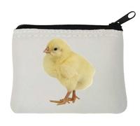 Cute Little Baby - Monedero de neopreno amarillo de pollo, 10 x 11 cm, color blanco, White, Talla única