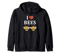 Cute Little Bee Funny Simple i Love Bees Sudadera con Capucha