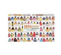 Cute Little Bird Dies Calendar 2026 | 2026 Bird Theme Monthly Compact Long-Lasting Planner, Multi-Purpose Organization For Home, Offices, Classroom, Kids