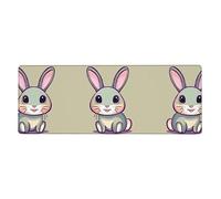 Cute Little Bunny - Alfombrilla extragrande para teclado y mouse, 12 x 31.5 pulgadas, satisface las necesidades de oficina, juegos y estudio, creando una experiencia de escritorio cómoda y eficiente.