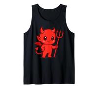 Cute Little Devil: diseño de Manga Kawaii Chibi Demon Camiseta sin Mangas