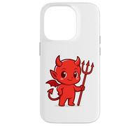 Cute Little Devil: diseño de Manga Kawaii Chibi Demon Carcasa para iPhone 14 Pro