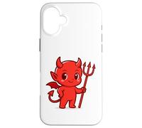 Cute Little Devil: diseño de Manga Kawaii Chibi Demon Carcasa para iPhone 16 Plus