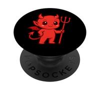 Cute Little Devil: diseño de Manga Kawaii Chibi Demon PopSockets PopGrip Adhesivo