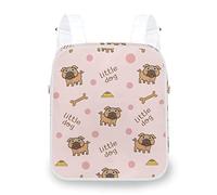 Cute Little Dog Pink Mochila Multifunción Moda Doble Hombro Bolsa Slant Straddle Bag