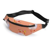 Cute Little Ducks Acuarela Cute Cartoon Fox Hare Mushrooms Leaves Fanny Pack, Adult Kids Sport Riñonera para Hombres Mujeres