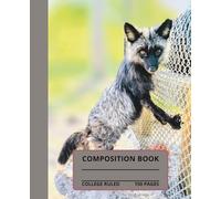 Cute Little Fox Composition Notebook: Cute Fox composition book, 7.5x9.25, 150 college-ruled pages