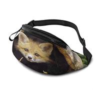 Cute Little Fox Fanny Pack para Mujer y Hombre, riñonera a la Moda, riñonera con cinturón Ajustable para Viajar al Aire Libre, Deportes, Correr