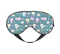 Cute Little Fox - Máscara de ojos suave, unisex, cómoda y transpirable, adecuada para el descanso diario. Te ayuda a entrar rápidamente en un sueño profundo.