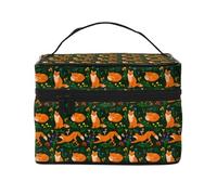 Cute Little Foxes - Bolsa de maquillaje para mujer, bolsa de aseo personal, bolsa organizadora de maquillaje de viaje grande