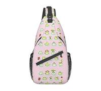 Cute Little Frog Sling Bag, Chest Bag Daypack, Crossbody Sling Mochila para Viajes, Deportes, Correr, Senderismo