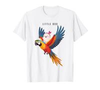 Cute Little Ghost Riding a Parrot Pet Halloween Kids Toddler Camiseta