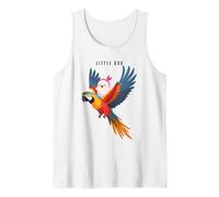 Cute Little Ghost Riding a Parrot Pet Halloween Kids Toddler Camiseta sin Mangas