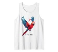 Cute Little Ghost Riding a Parrot Pet Halloween Kids Toddler Camiseta sin Mangas