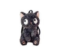 Cute Little Gray Cat Plush Backpack Kawaii Mini Women's Stuffed Animal Toy