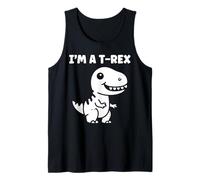 Cute little minimalist tyrannosaurus dinosaur i'm a t-rex Camiseta sin Mangas