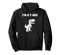 Cute little minimalist tyrannosaurus dinosaur i'm a t-rex Sudadera con Capucha