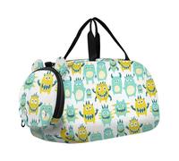 Cute Little Monsters - Bolsa deportiva multifuncional con compartimento para zapatos, ideal para viajes, natación, baile, ballet