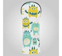 Cute Little Monsters - Juego de fundas impermeables para cabeza de golf con etiquetas intercambiables para conductor, color verde y amarillo