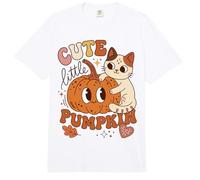 Cute Little Pumpkin Cat Lover Autumn Saying Comfort Colors Adult Heavyweight T-Shirt