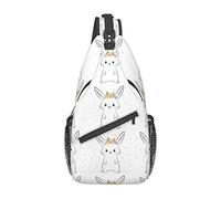 Cute Little Rabbit Sling Bag, Chest Bag Daypack, Crossbody Sling Mochila para Viajes, Deportes, Correr, Senderismo