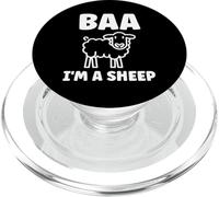 Cute Little Sheep Quote Simple Animals Baa I'm a Sheep PopSockets PopGrip para MagSafe