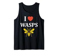 Cute Little wasp Funny Minimalist Simple i love wasps Camiseta sin Mangas