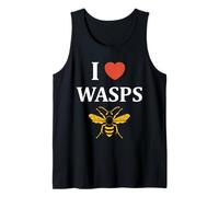 Cute Little wasp Funny Minimalist Simple i love wasps Camiseta sin Mangas