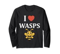 Cute Little wasp Funny Minimalist Simple i love wasps Manga Larga