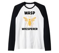 Cute Little wasp Funny Minimalist Simple Whisperer wasp Camiseta Manga Raglan