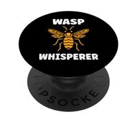 Cute Little Wasp Funny Minimalist Simple Whisperer Wasp PopSockets PopGrip Adhesivo