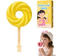 Cute Lollipop Bath Bomb,cute Lollipop Shape Fragrance Salt Ball,cutes Lollipop-shaped Bubble Bath Balls,Colorful Effervescent Baths Bombs With Boys Girls Birthday(A)