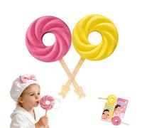 Cute Lollipop Bath Bomb,cute Lollipop Shape Fragrance Salt Ball,cutes Lollipop-shaped Bubble Bath Balls,Colorful Effervescent Baths Bombs With Boys Girls Birthday(A)