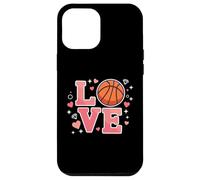 Cute Love Basketball Design for Girls and Youth Sports Fans Carcasa para iPhone 12 Pro Max