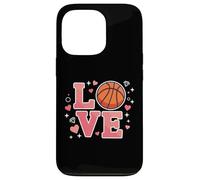 Cute Love Basketball Design for Girls and Youth Sports Fans Carcasa para iPhone 13 Pro