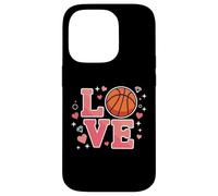 Cute Love Basketball Design for Girls and Youth Sports Fans Carcasa para iPhone 14 Pro