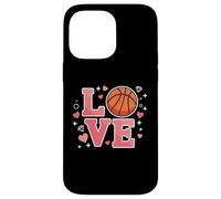 Cute Love Basketball Design for Girls and Youth Sports Fans Carcasa para iPhone 14 Pro Max