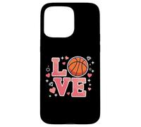 Cute Love Basketball Design for Girls and Youth Sports Fans Carcasa para iPhone 15 Pro Max