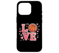 Cute Love Basketball Design for Girls and Youth Sports Fans Carcasa para iPhone 16 Pro