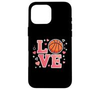 Cute Love Basketball Design for Girls and Youth Sports Fans Carcasa para iPhone 16 Pro Max