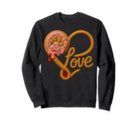 Cute Love Dogs Strawberry Donut Drip Pawprint for Dog Lovers Sudadera