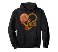 Cute Love Dogs Strawberry Donut Drip Pawprint for Dog Lovers Sudadera con Capucha