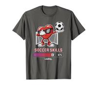 Cute Love Fútbol Corazón Habilidades Cargando Win Club Tacos Portero Camiseta