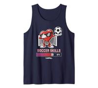 Cute Love Fútbol Corazón Habilidades Cargando Win Club Tacos Portero Camiseta sin Mangas