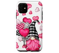 Cute Love Heart Pattern For Her Pink Valentines GNOME Carcasa para iPhone 11