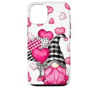 Cute Love Heart Pattern For Her Pink Valentines GNOME Carcasa para iPhone 12/12 Pro