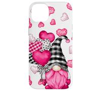 Cute Love Heart Pattern For Her Pink Valentines GNOME Carcasa para iPhone 14 Plus